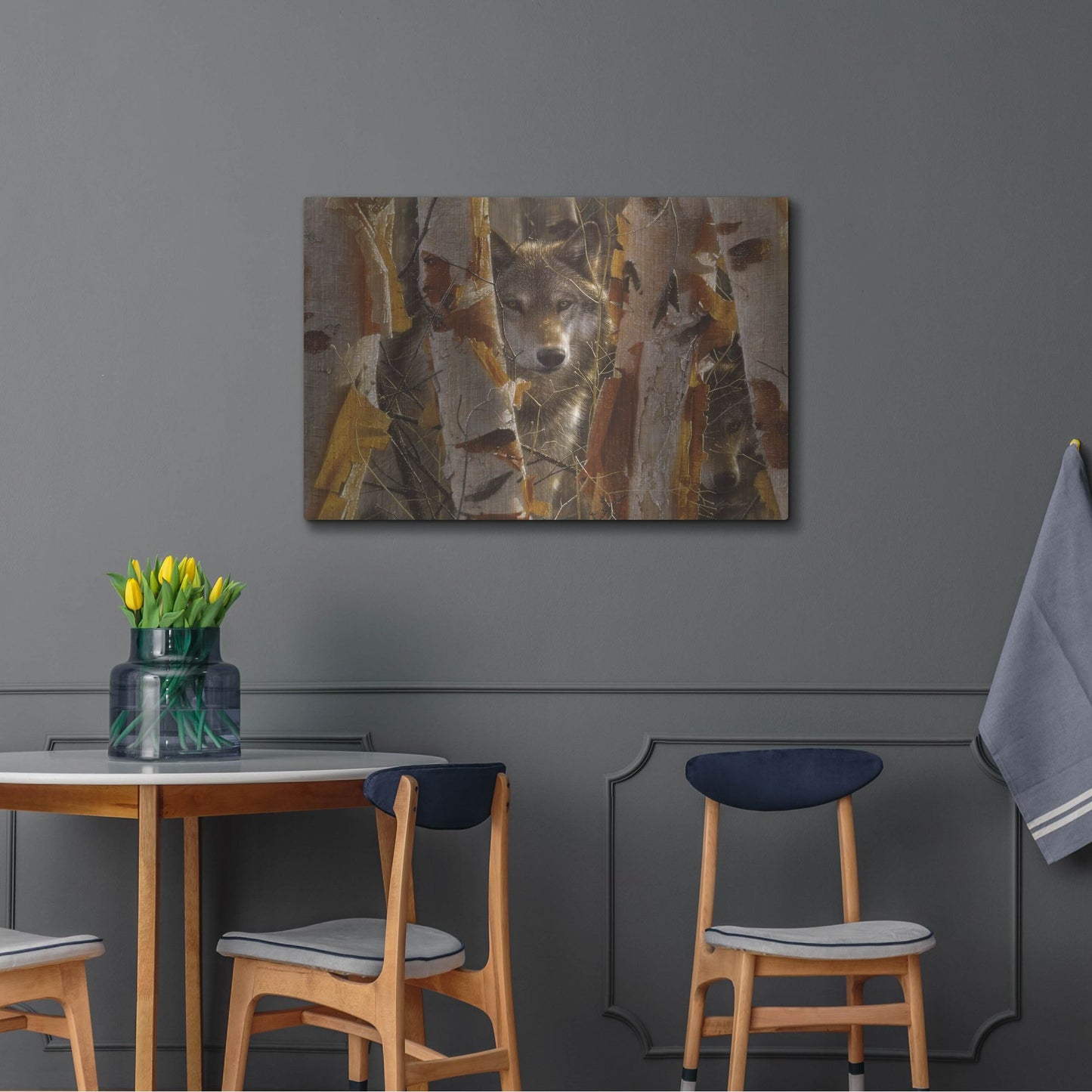 Luxe Metal Art 'The Guardian' by Collin Bogle, Metal Wall Art,36x24