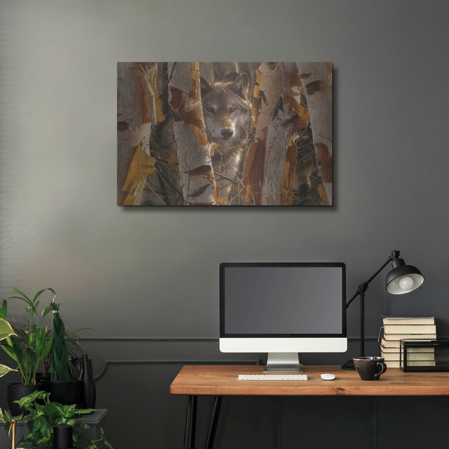 Luxe Metal Art 'The Guardian' by Collin Bogle, Metal Wall Art,36x24