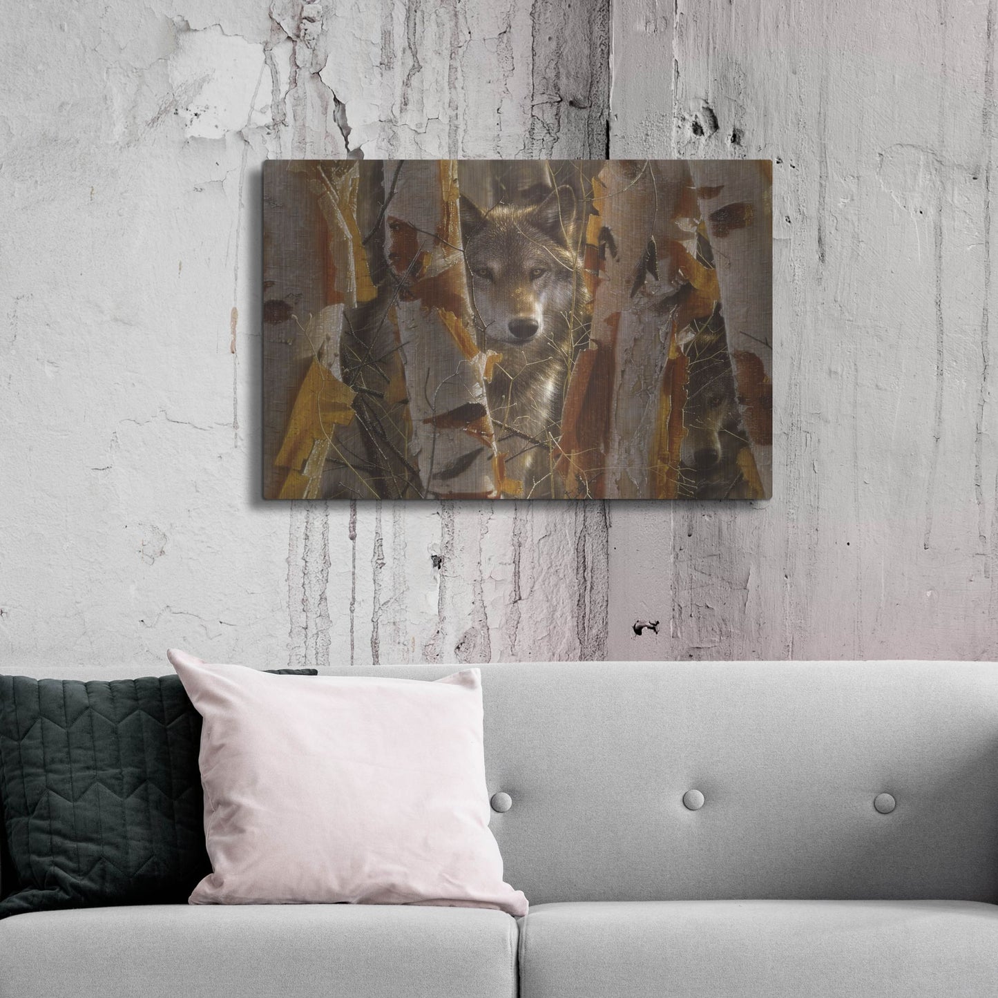 Luxe Metal Art 'The Guardian' by Collin Bogle, Metal Wall Art,36x24