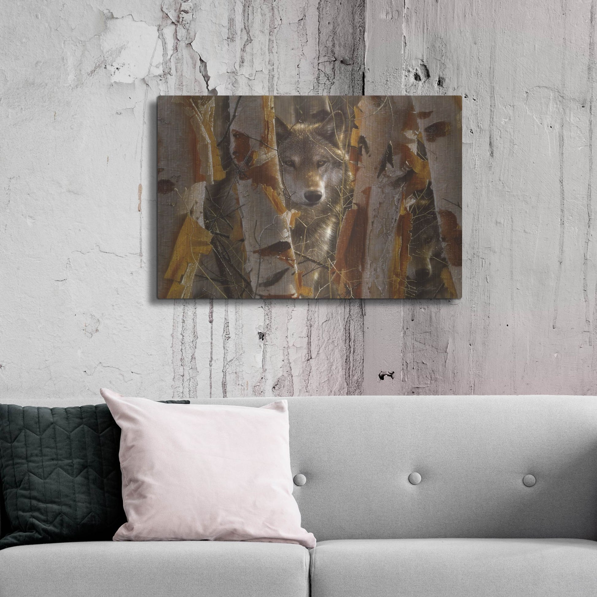 Luxe Metal Art 'The Guardian' by Collin Bogle, Metal Wall Art,36x24