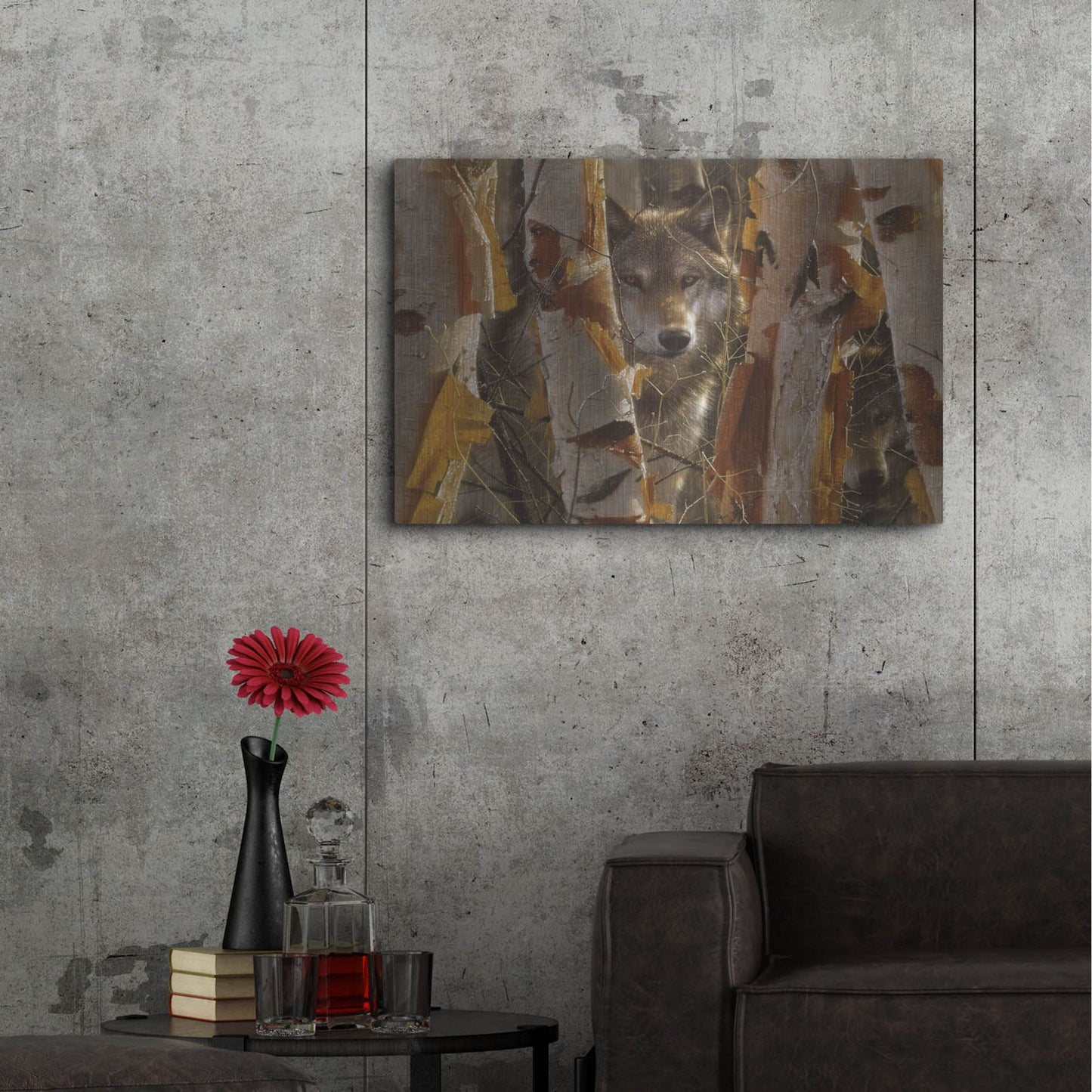 Luxe Metal Art 'The Guardian' by Collin Bogle, Metal Wall Art,36x24