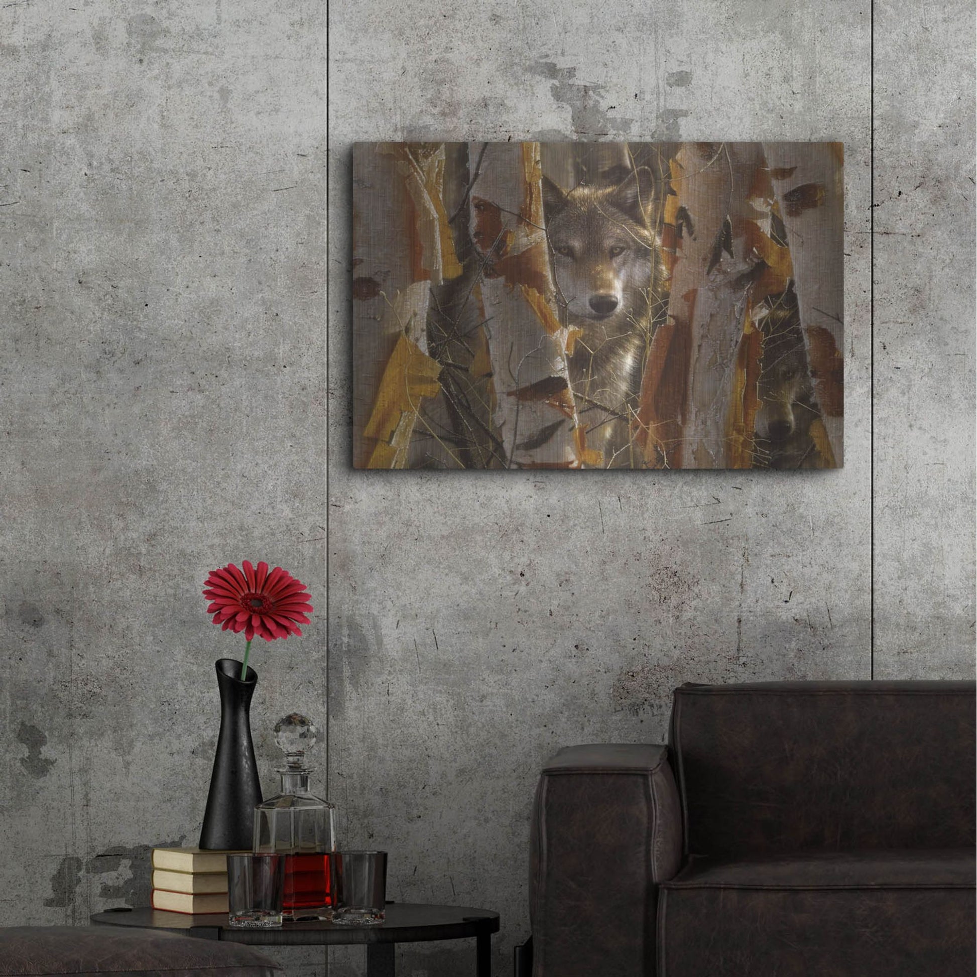 Luxe Metal Art 'The Guardian' by Collin Bogle, Metal Wall Art,36x24