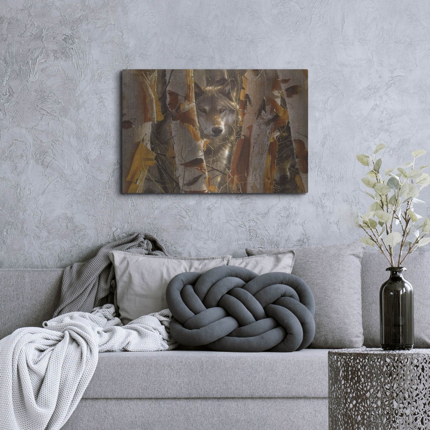 Luxe Metal Art 'The Guardian' by Collin Bogle, Metal Wall Art,36x24