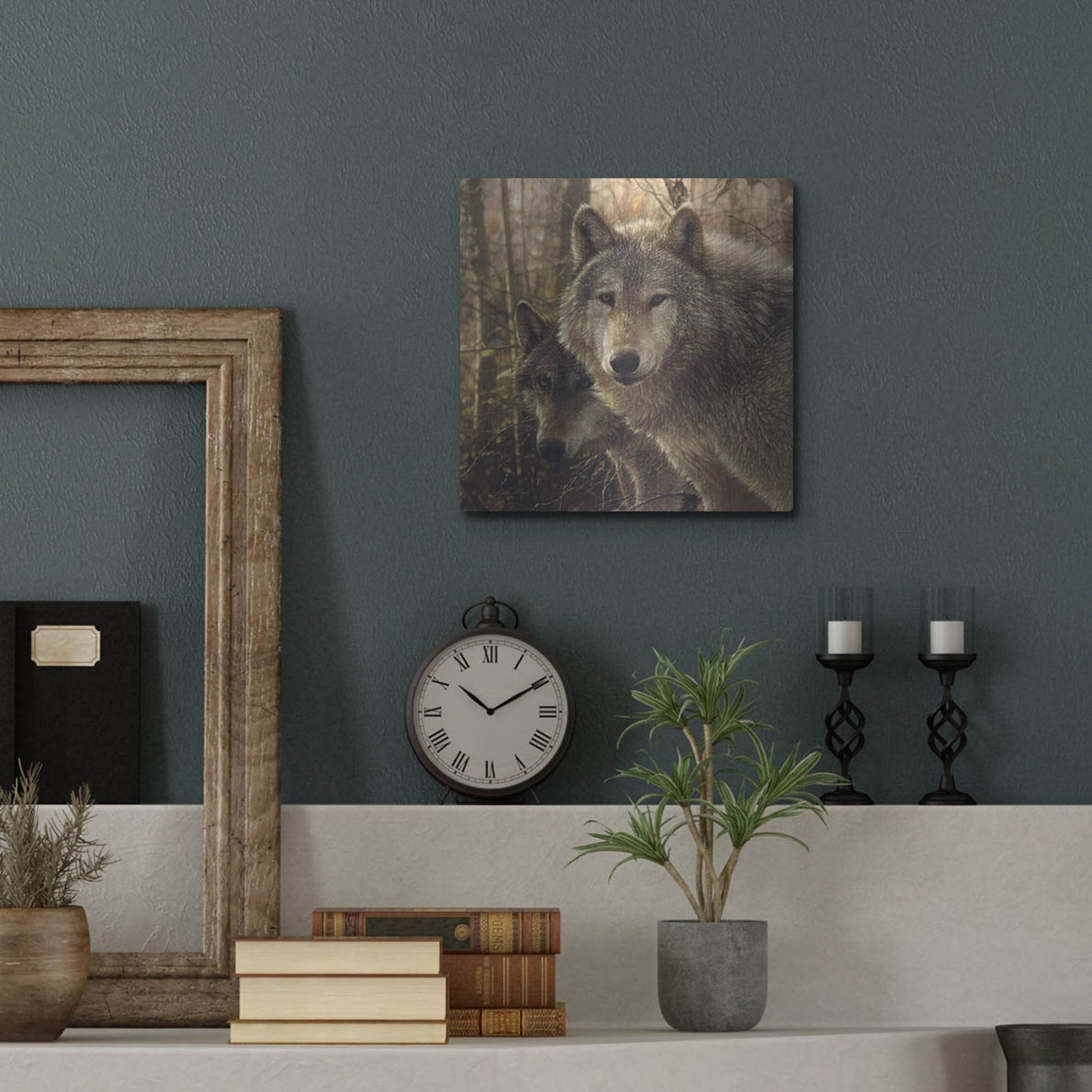 Luxe Metal Art 'Wood Land Companions' by Collin Bogle, Metal Wall Art,12x12