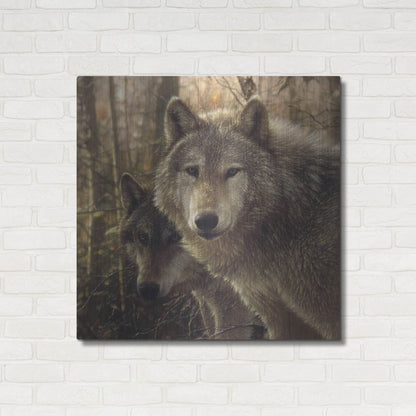Luxe Metal Art 'Wood Land Companions' by Collin Bogle, Metal Wall Art,36x36
