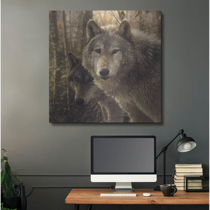 Luxe Metal Art 'Wood Land Companions' by Collin Bogle, Metal Wall Art,36x36