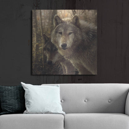 Luxe Metal Art 'Wood Land Companions' by Collin Bogle, Metal Wall Art,36x36