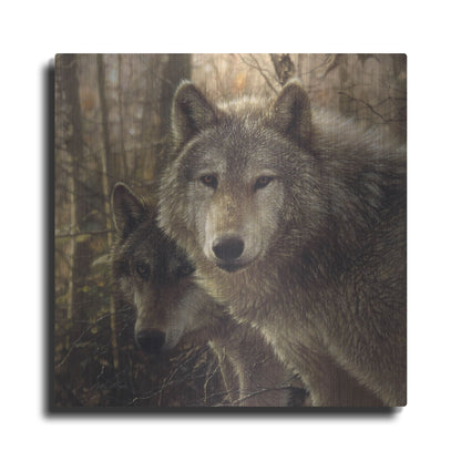 Luxe Metal Art 'Wood Land Companions' by Collin Bogle, Metal Wall Art