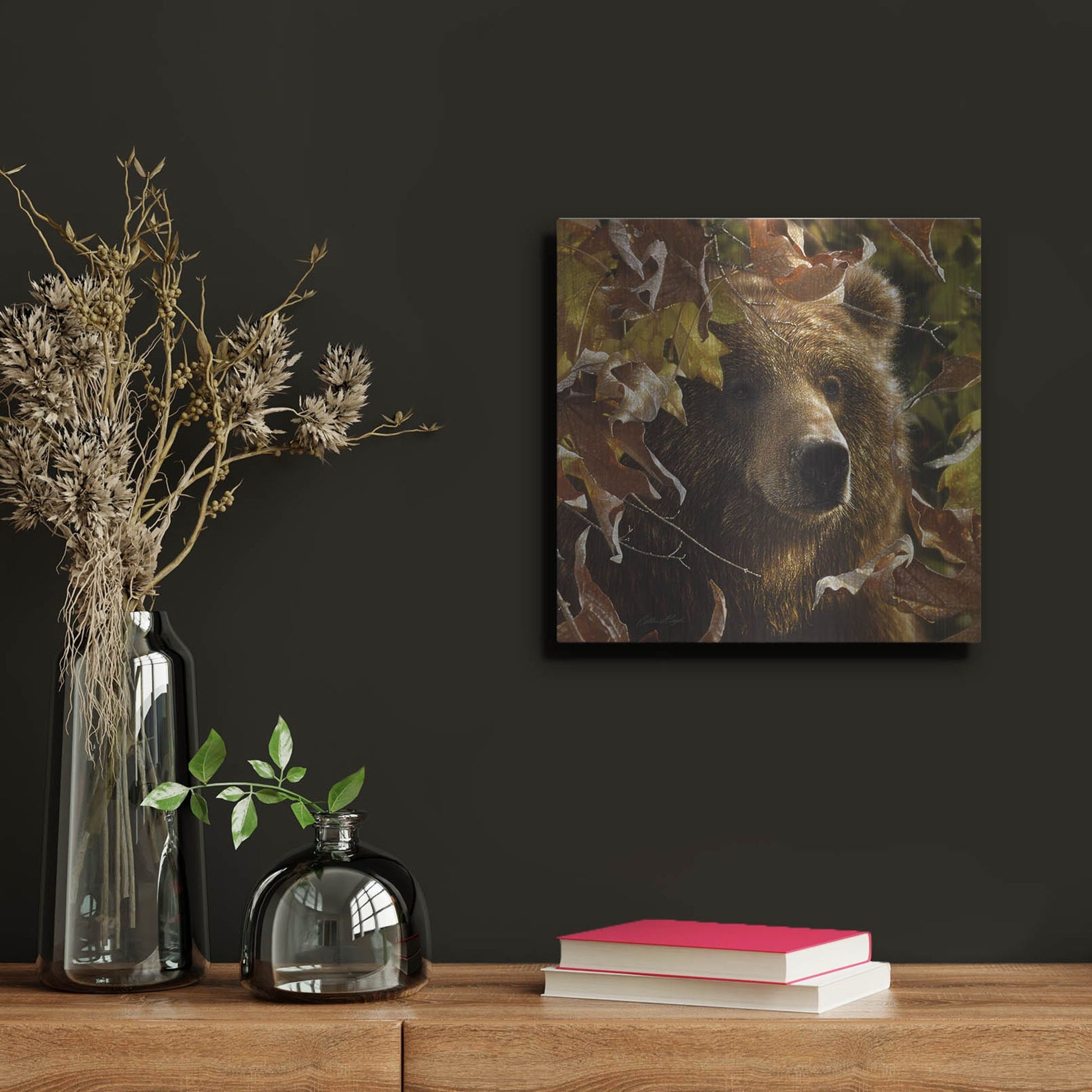 Luxe Metal Art 'Legend Of The Fall' by Collin Bogle, Metal Wall Art,12x12