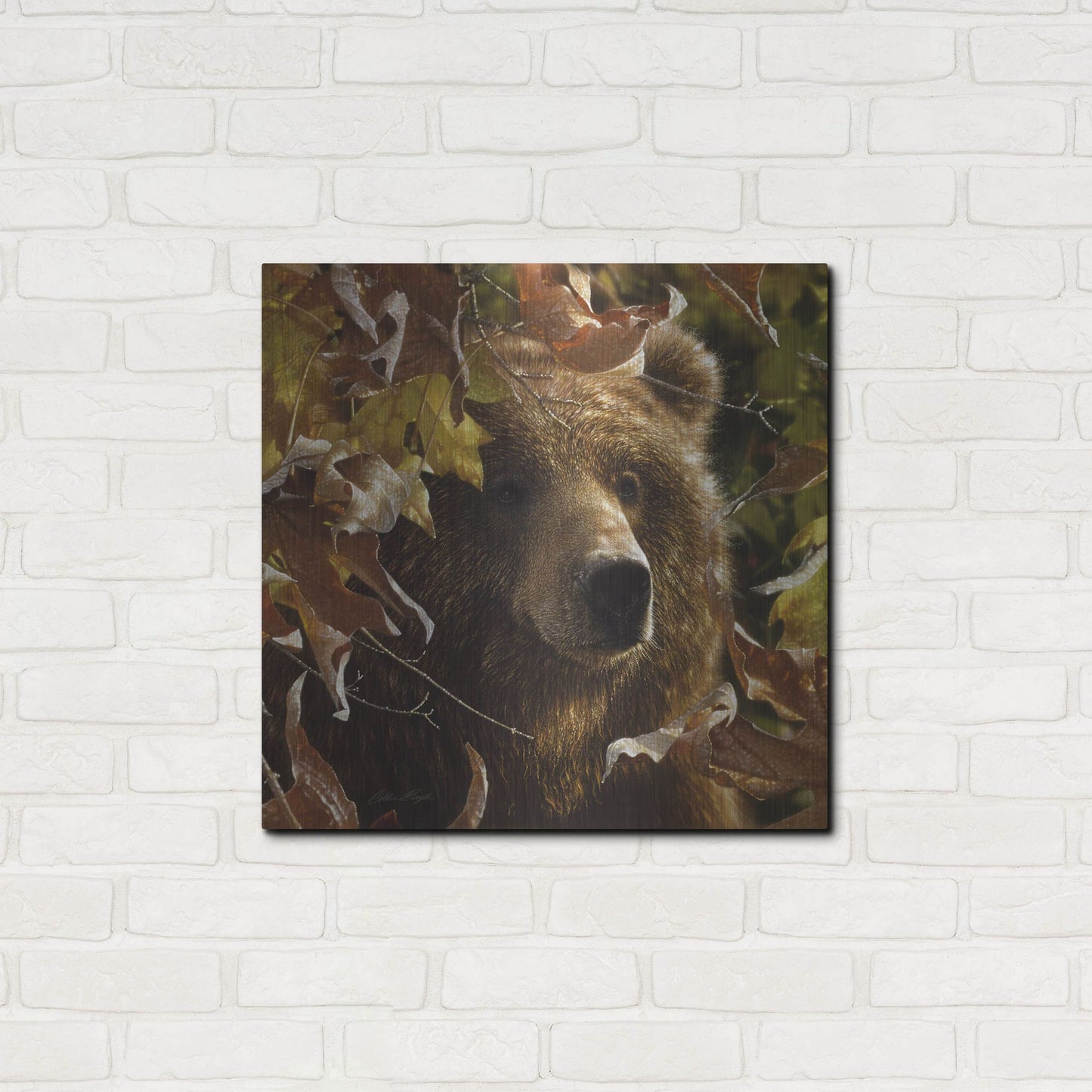 Luxe Metal Art 'Legend Of The Fall' by Collin Bogle, Metal Wall Art,24x24