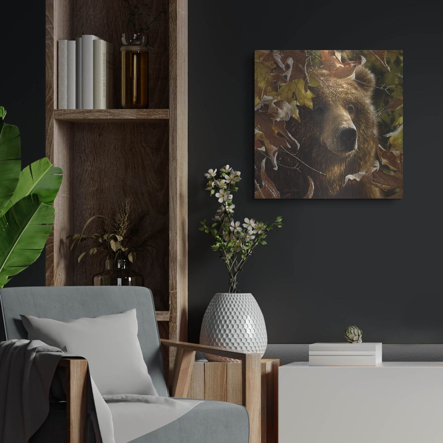 Luxe Metal Art 'Legend Of The Fall' by Collin Bogle, Metal Wall Art,24x24