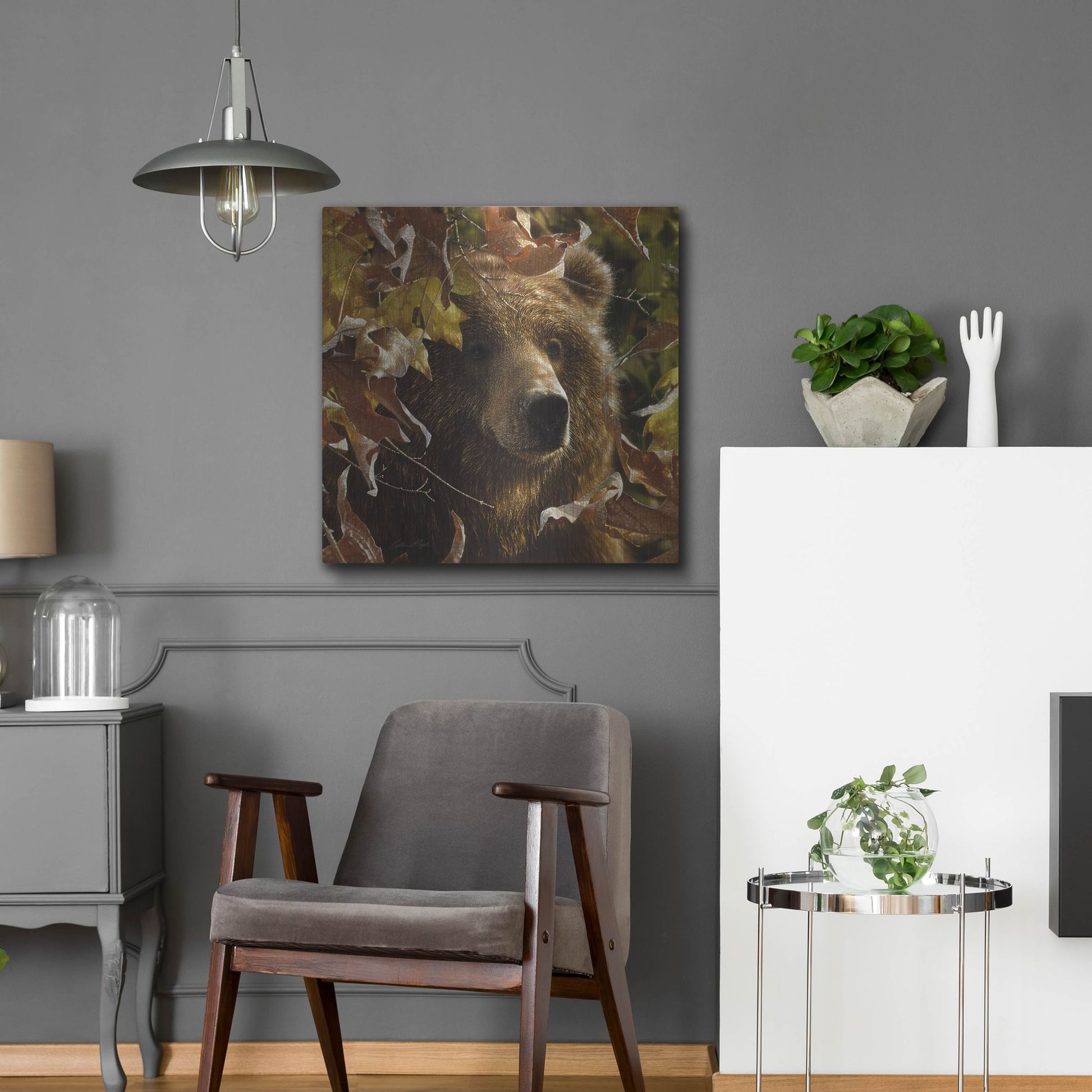 Luxe Metal Art 'Legend Of The Fall' by Collin Bogle, Metal Wall Art,24x24