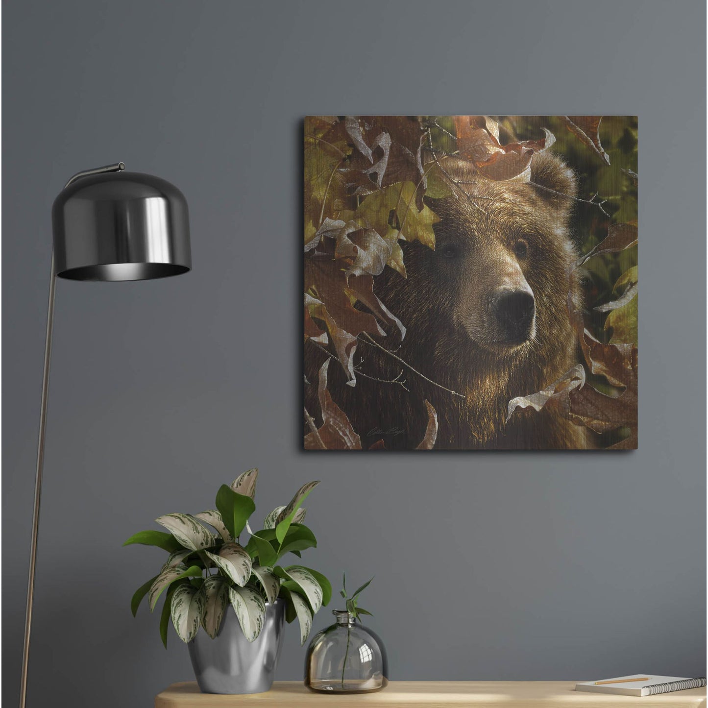 Luxe Metal Art 'Legend Of The Fall' by Collin Bogle, Metal Wall Art,24x24