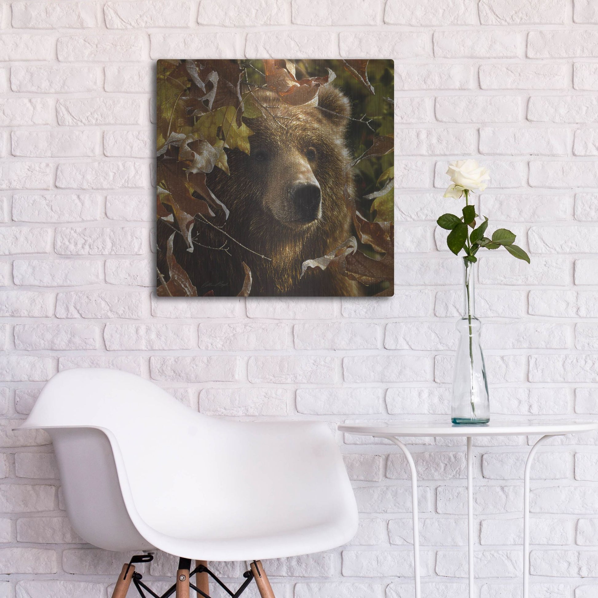 Luxe Metal Art 'Legend Of The Fall' by Collin Bogle, Metal Wall Art,24x24