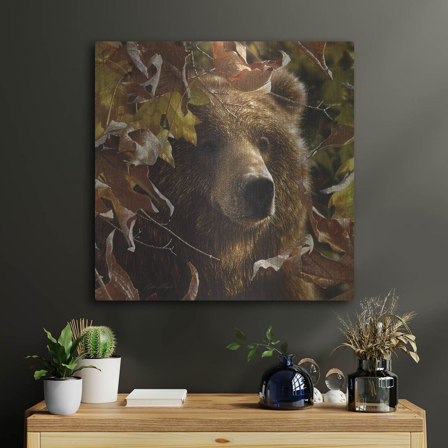 Luxe Metal Art 'Legend Of The Fall' by Collin Bogle, Metal Wall Art,24x24