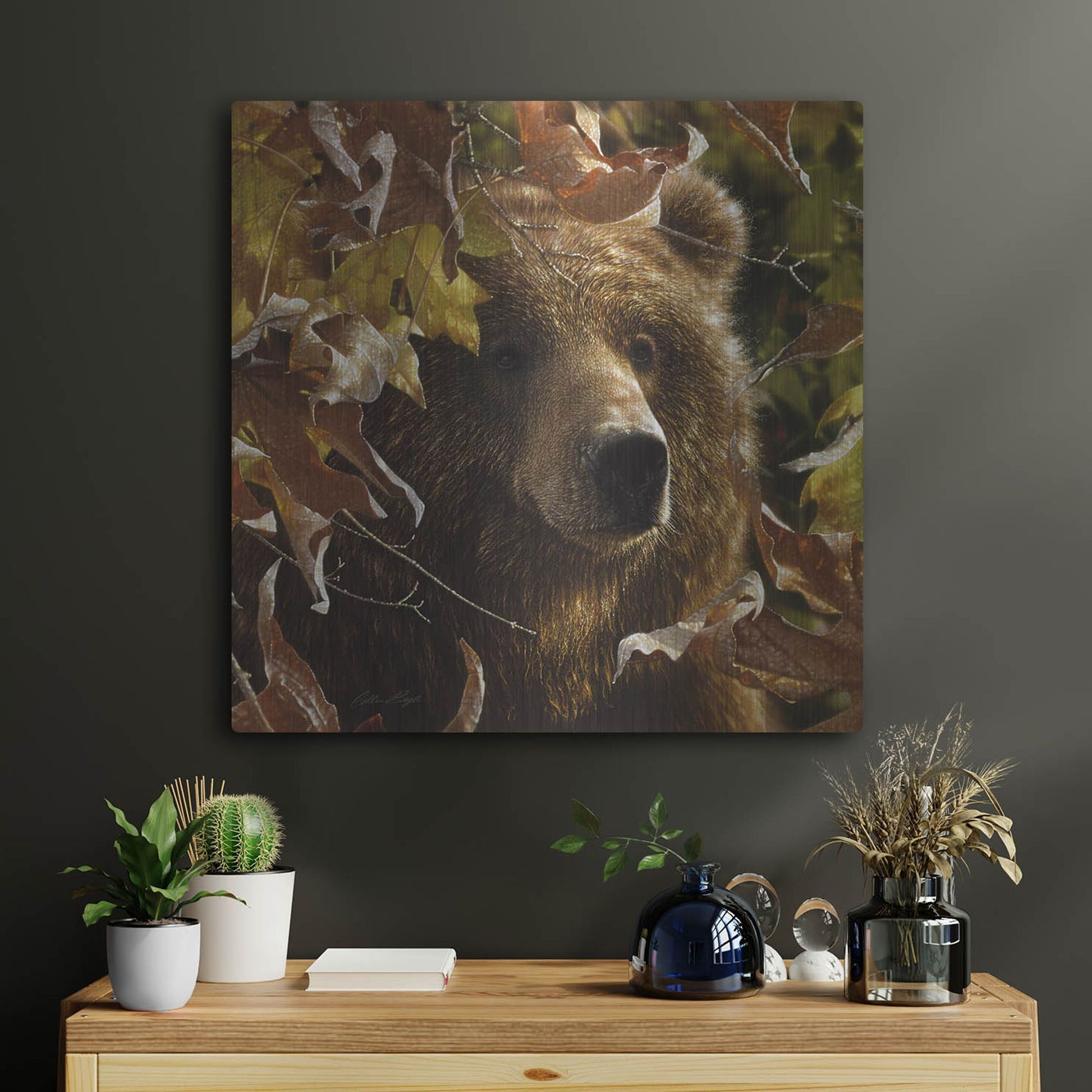 Luxe Metal Art 'Legend Of The Fall' by Collin Bogle, Metal Wall Art,24x24