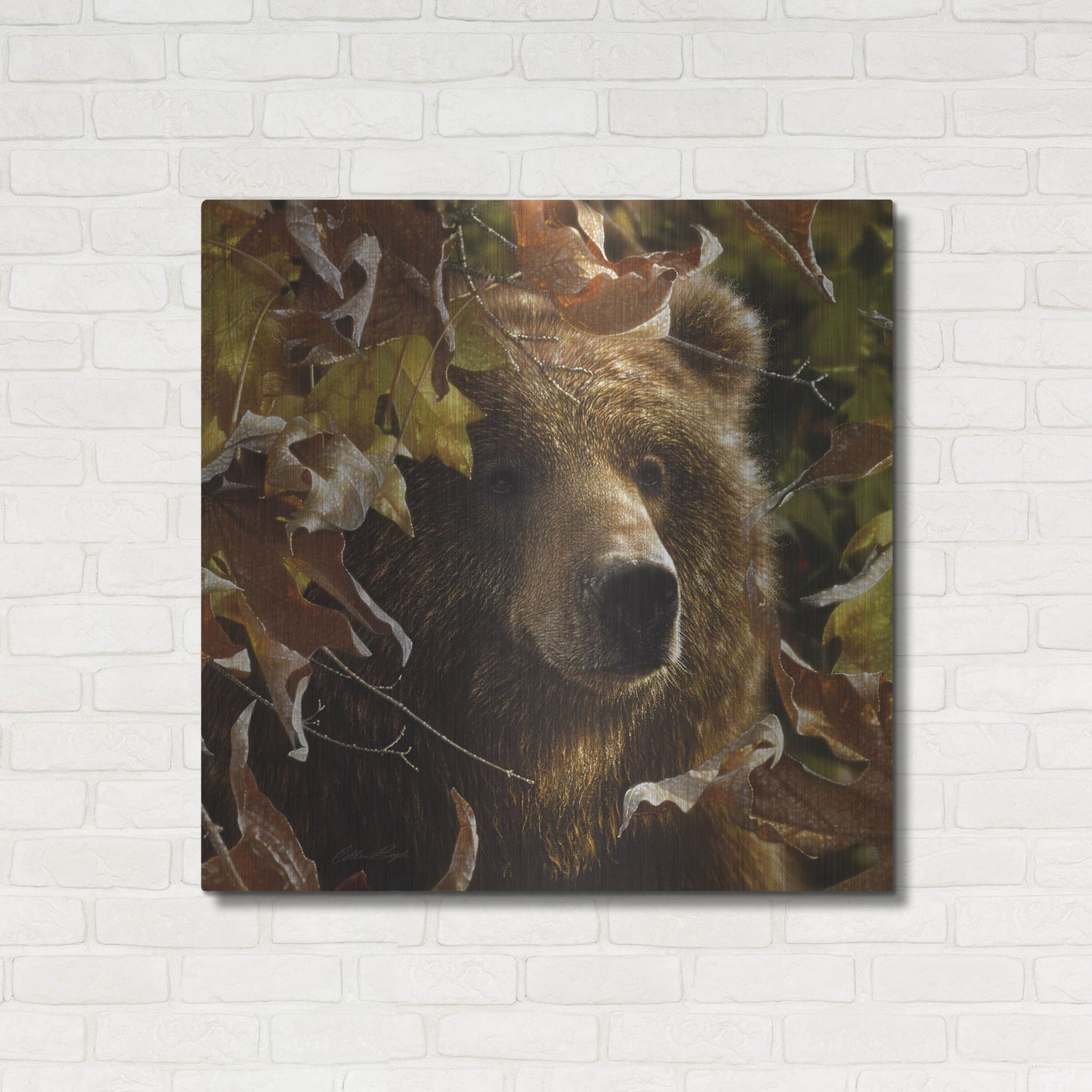 Luxe Metal Art 'Legend Of The Fall' by Collin Bogle, Metal Wall Art,36x36