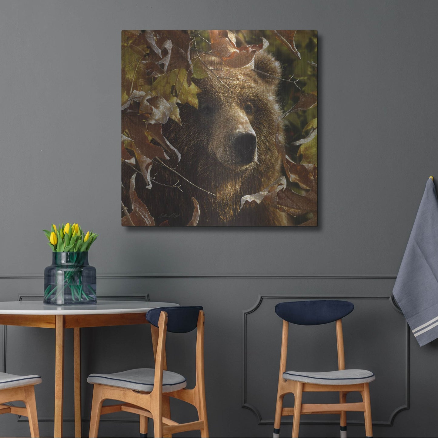 Luxe Metal Art 'Legend Of The Fall' by Collin Bogle, Metal Wall Art,36x36