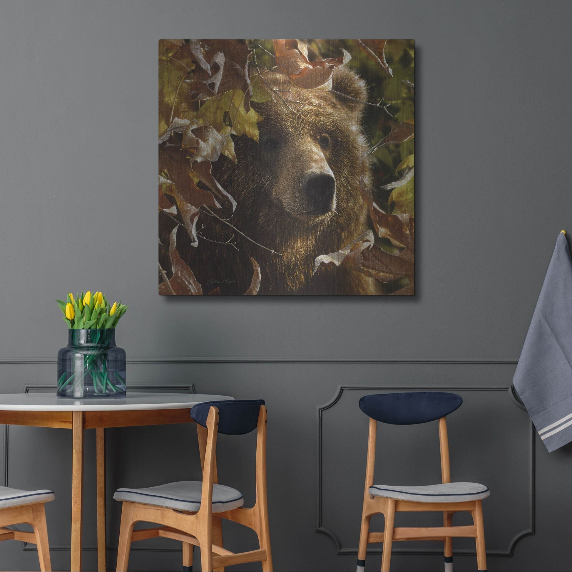 Luxe Metal Art 'Legend Of The Fall' by Collin Bogle, Metal Wall Art,36x36
