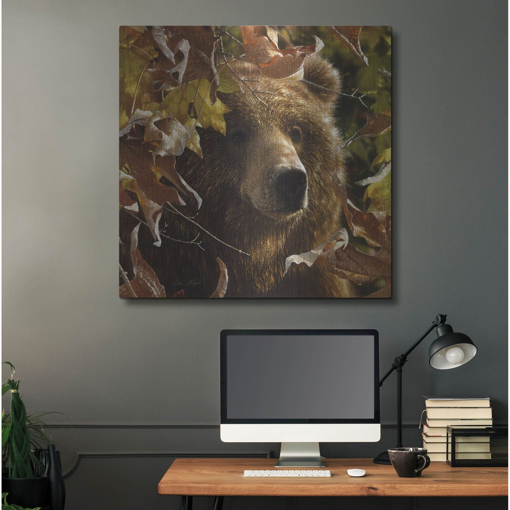 Luxe Metal Art 'Legend Of The Fall' by Collin Bogle, Metal Wall Art,36x36