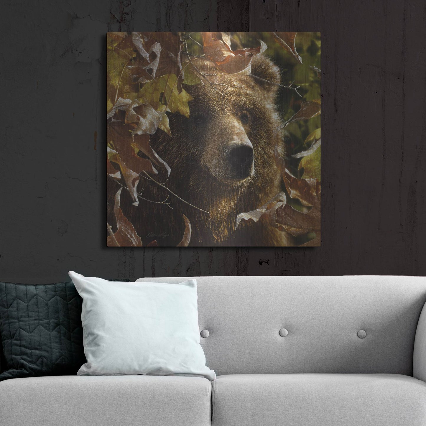 Luxe Metal Art 'Legend Of The Fall' by Collin Bogle, Metal Wall Art,36x36
