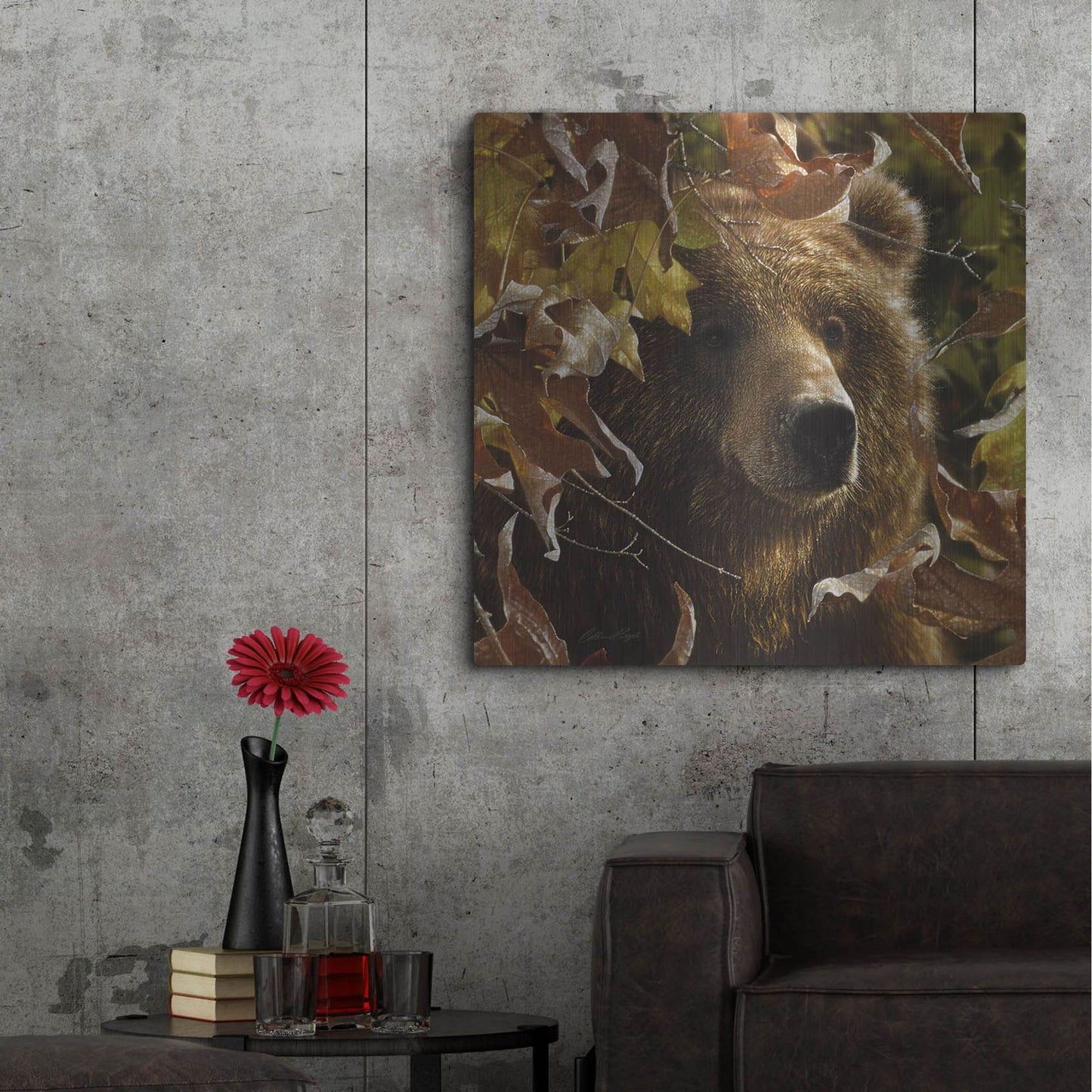Luxe Metal Art 'Legend Of The Fall' by Collin Bogle, Metal Wall Art,36x36