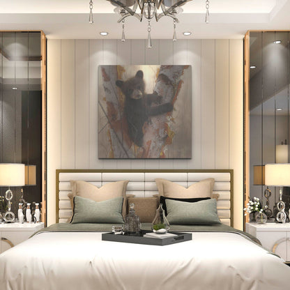 Luxe Metal Art 'Curious Cub I' by Collin Bogle, Metal Wall Art,36x36