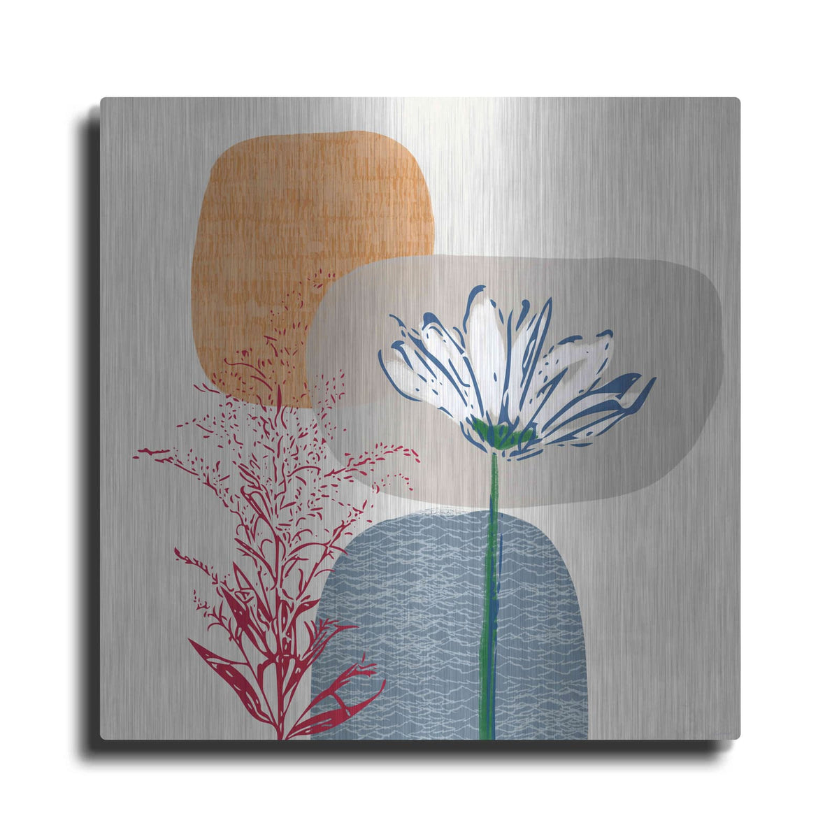 'Fall Floral II' by Linda Woods – Metal Wall Art