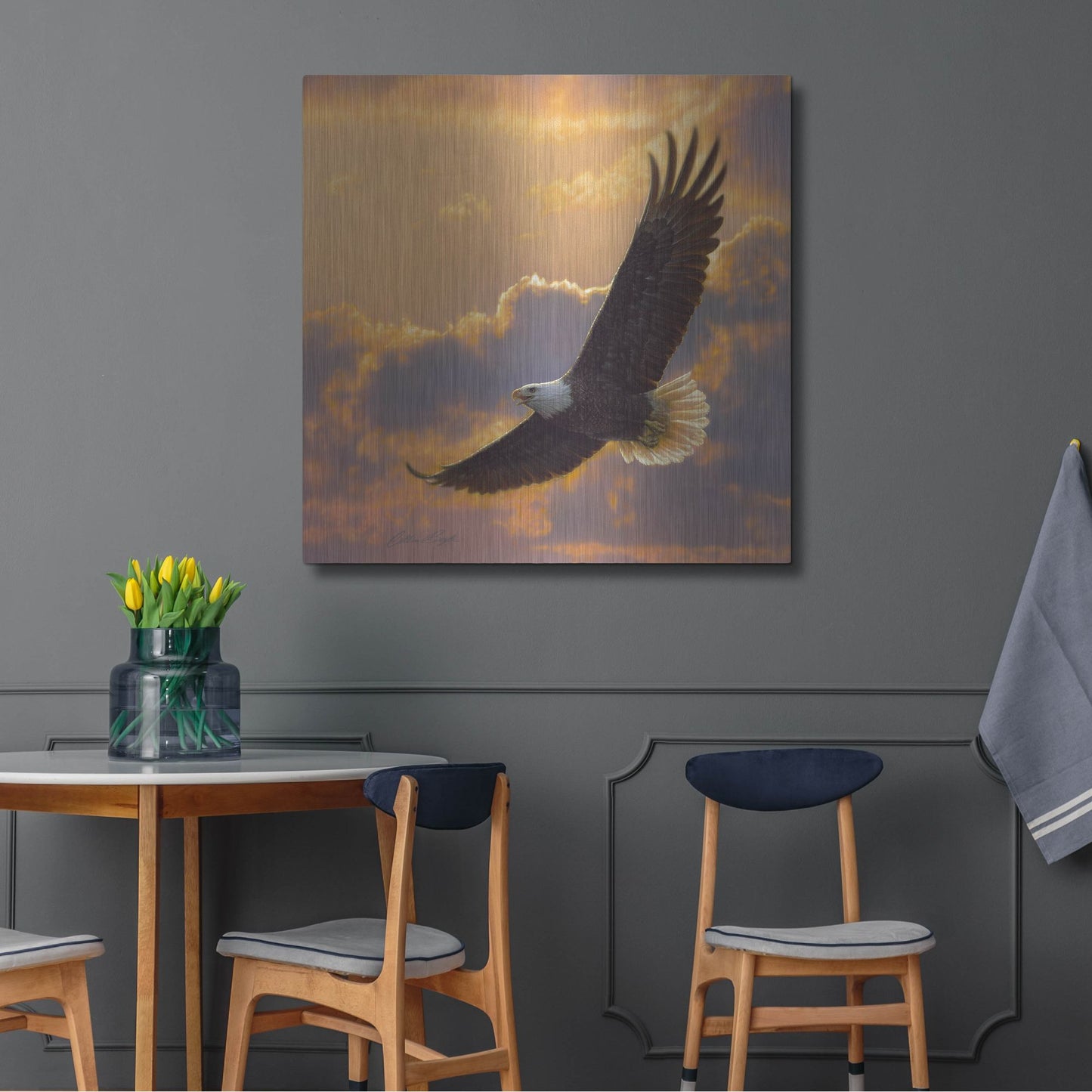 Luxe Metal Art 'Soaring Spirit' by Collin Bogle, Metal Wall Art,36x36