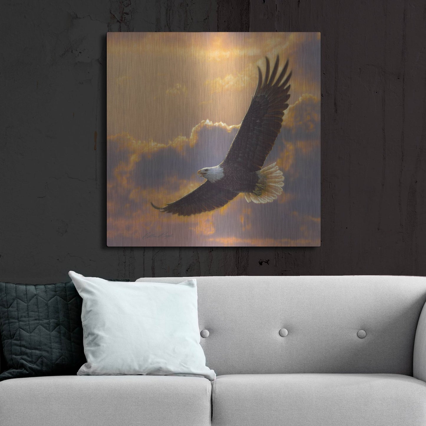 Luxe Metal Art 'Soaring Spirit' by Collin Bogle, Metal Wall Art,36x36