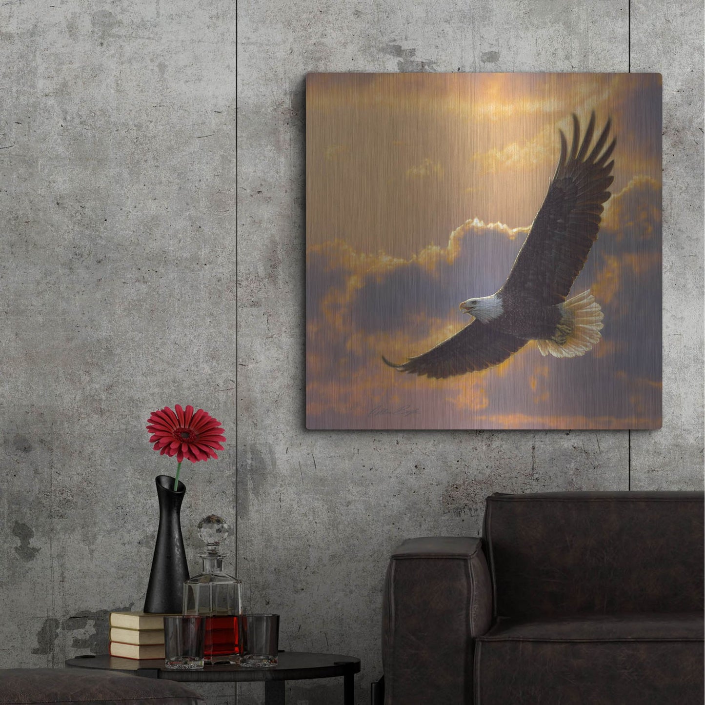 Luxe Metal Art 'Soaring Spirit' by Collin Bogle, Metal Wall Art,36x36