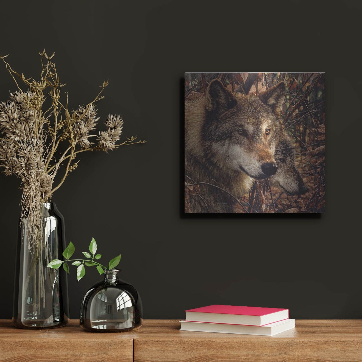 Luxe Metal Art 'Colors of Autumn' by Collin Bogle, Metal Wall Art,12x12