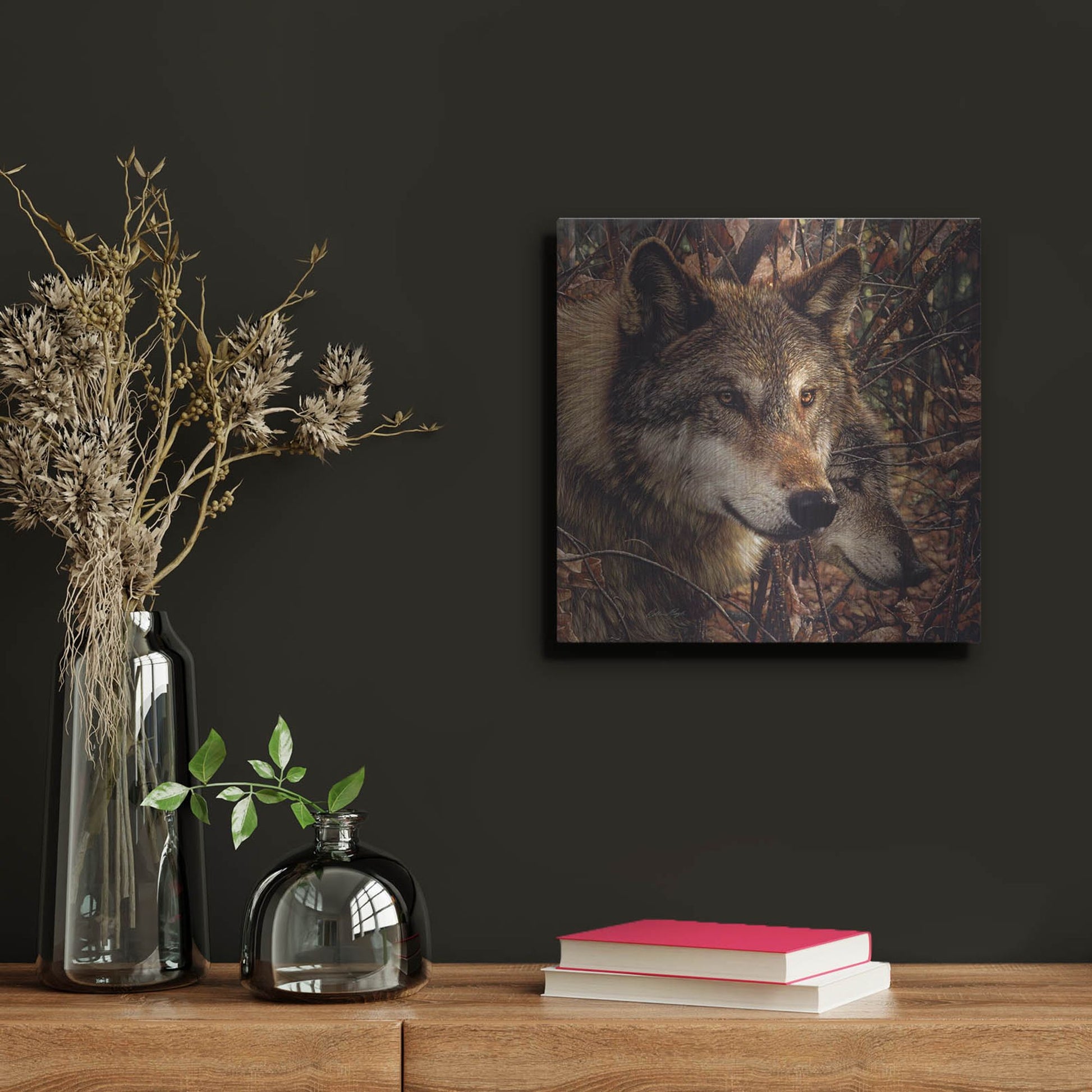 Luxe Metal Art 'Colors of Autumn' by Collin Bogle, Metal Wall Art,12x12