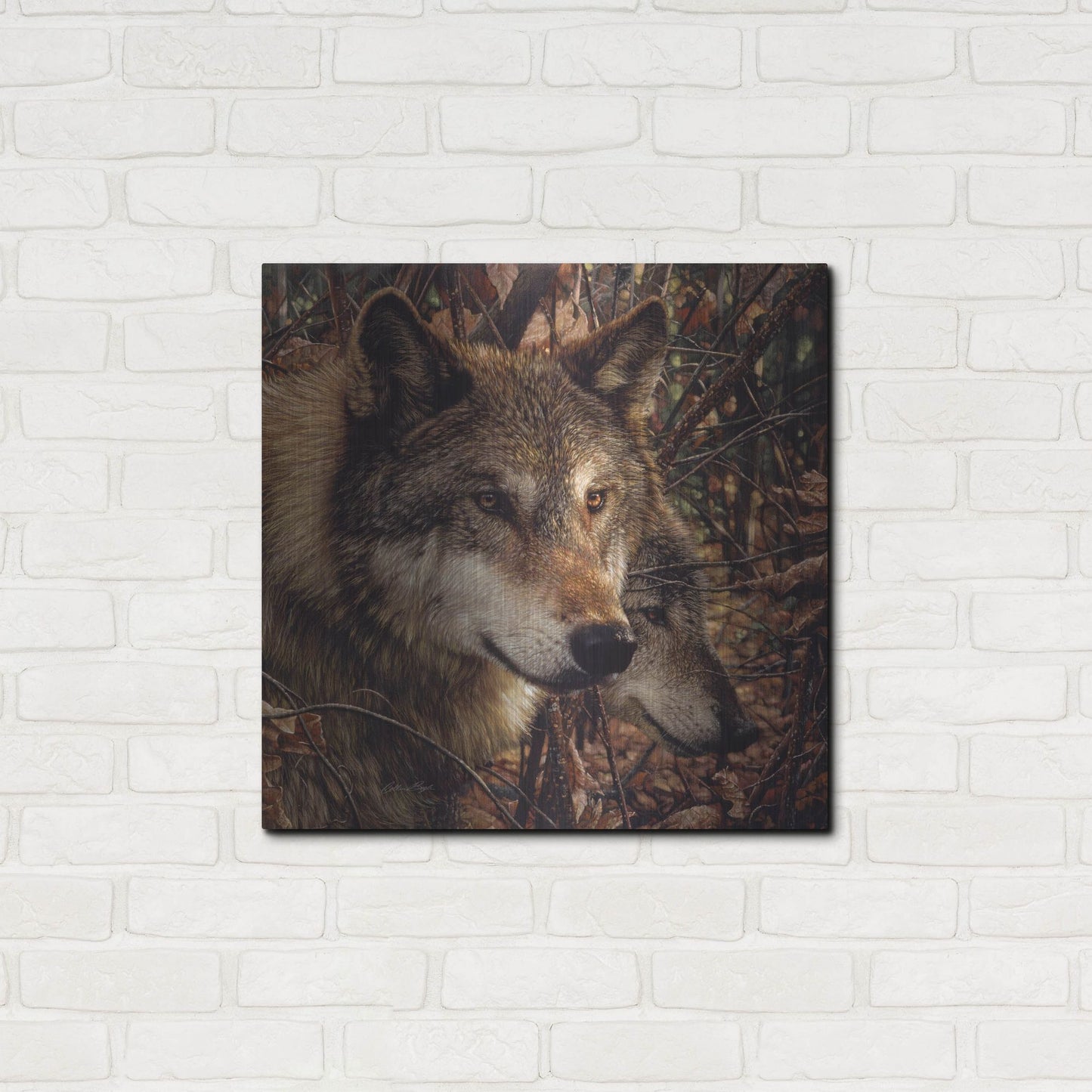 Luxe Metal Art 'Colors of Autumn' by Collin Bogle, Metal Wall Art,24x24