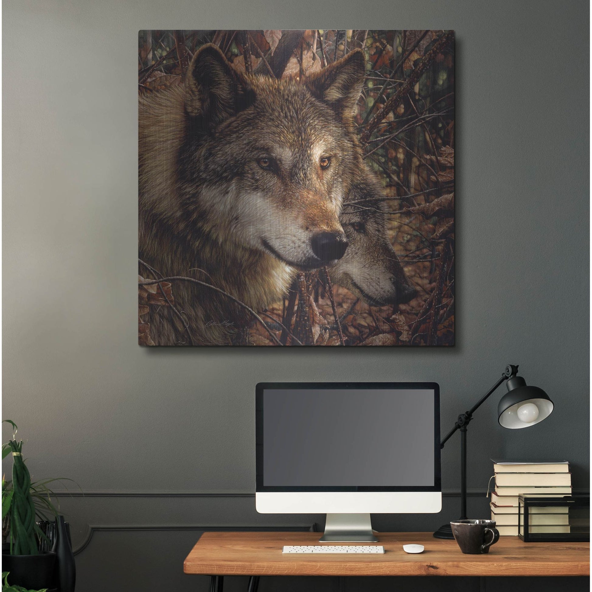 Luxe Metal Art 'Colors of Autumn' by Collin Bogle, Metal Wall Art,36x36