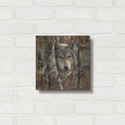 Luxe Metal Art 'Wolf Spirit' by Collin Bogle, Metal Wall Art,12x12