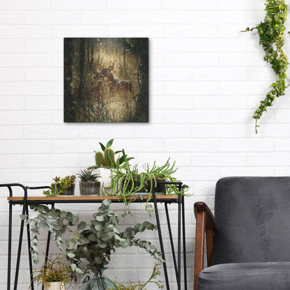 Luxe Metal Art 'A Golden Moment' by Collin Bogle, Metal Wall Art,12x12