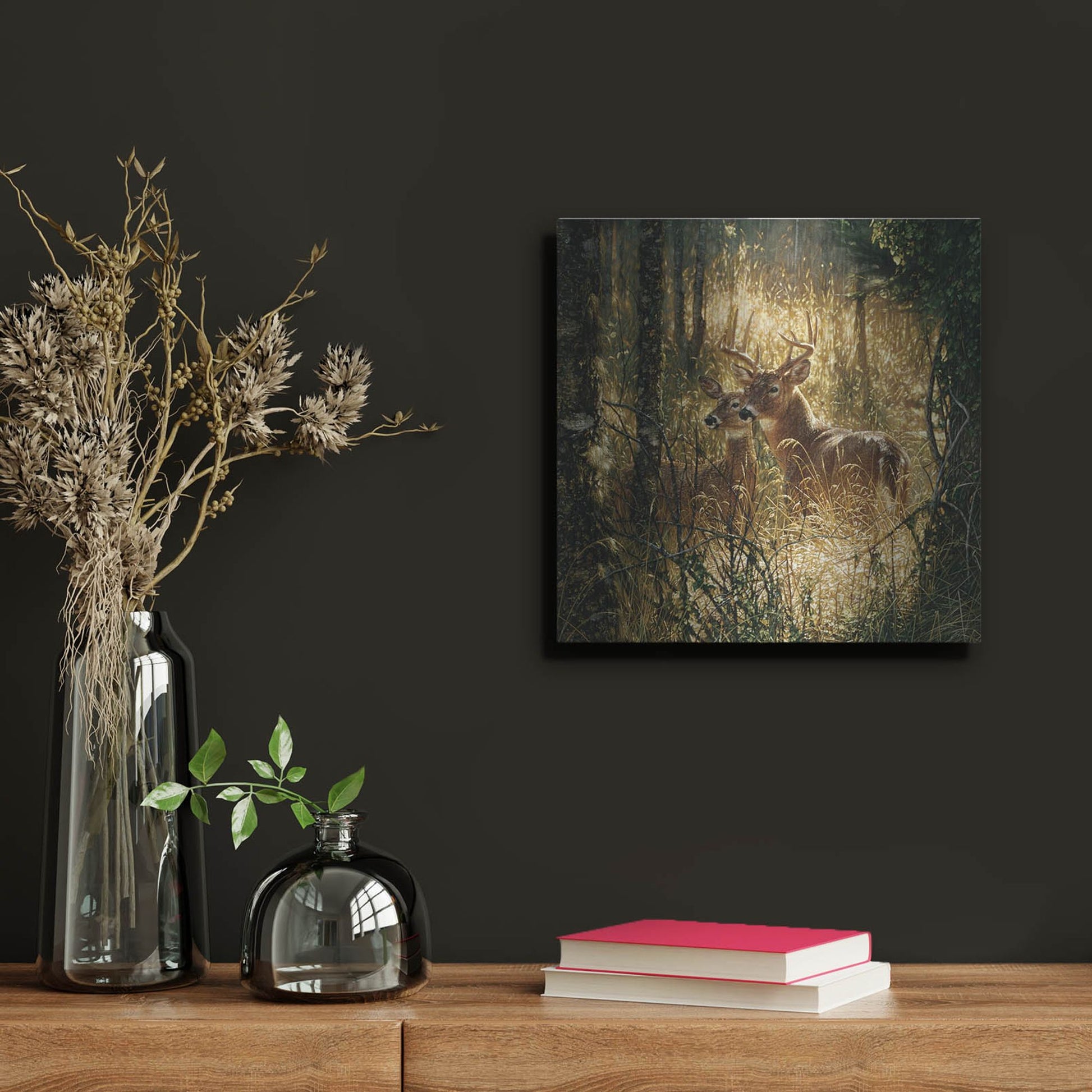 Luxe Metal Art 'A Golden Moment' by Collin Bogle, Metal Wall Art,12x12