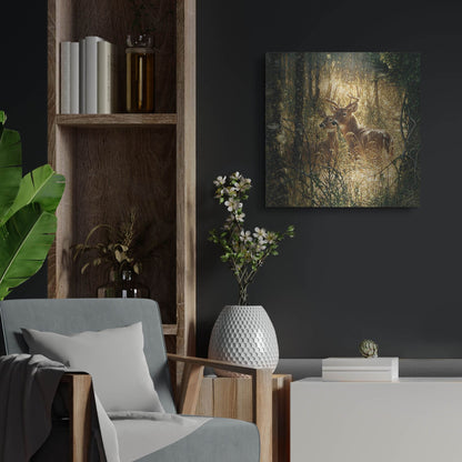 Luxe Metal Art 'A Golden Moment' by Collin Bogle, Metal Wall Art,24x24