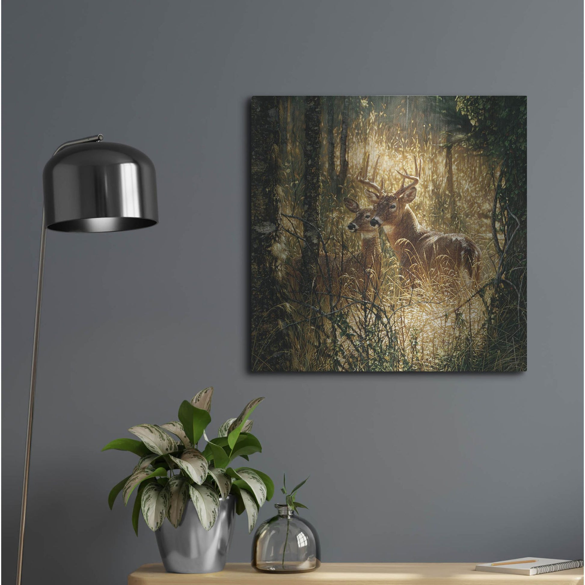 Luxe Metal Art 'A Golden Moment' by Collin Bogle, Metal Wall Art,24x24