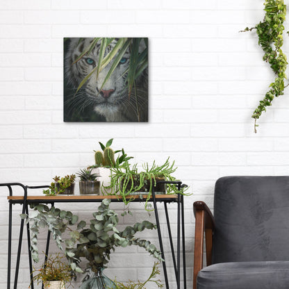 Luxe Metal Art 'Watching and Waiting' by Collin Bogle, Metal Wall Art,12x12