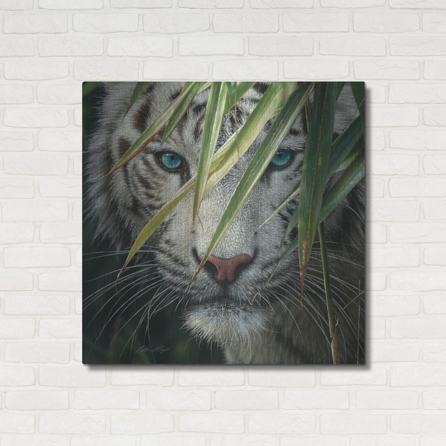 Luxe Metal Art 'Watching and Waiting' by Collin Bogle, Metal Wall Art,36x36