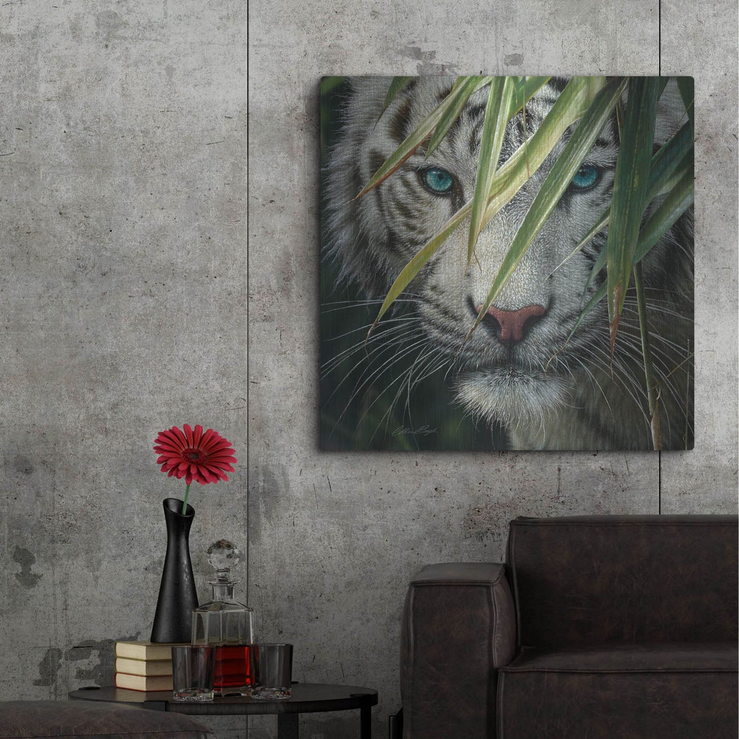 Luxe Metal Art 'Watching and Waiting' by Collin Bogle, Metal Wall Art,36x36