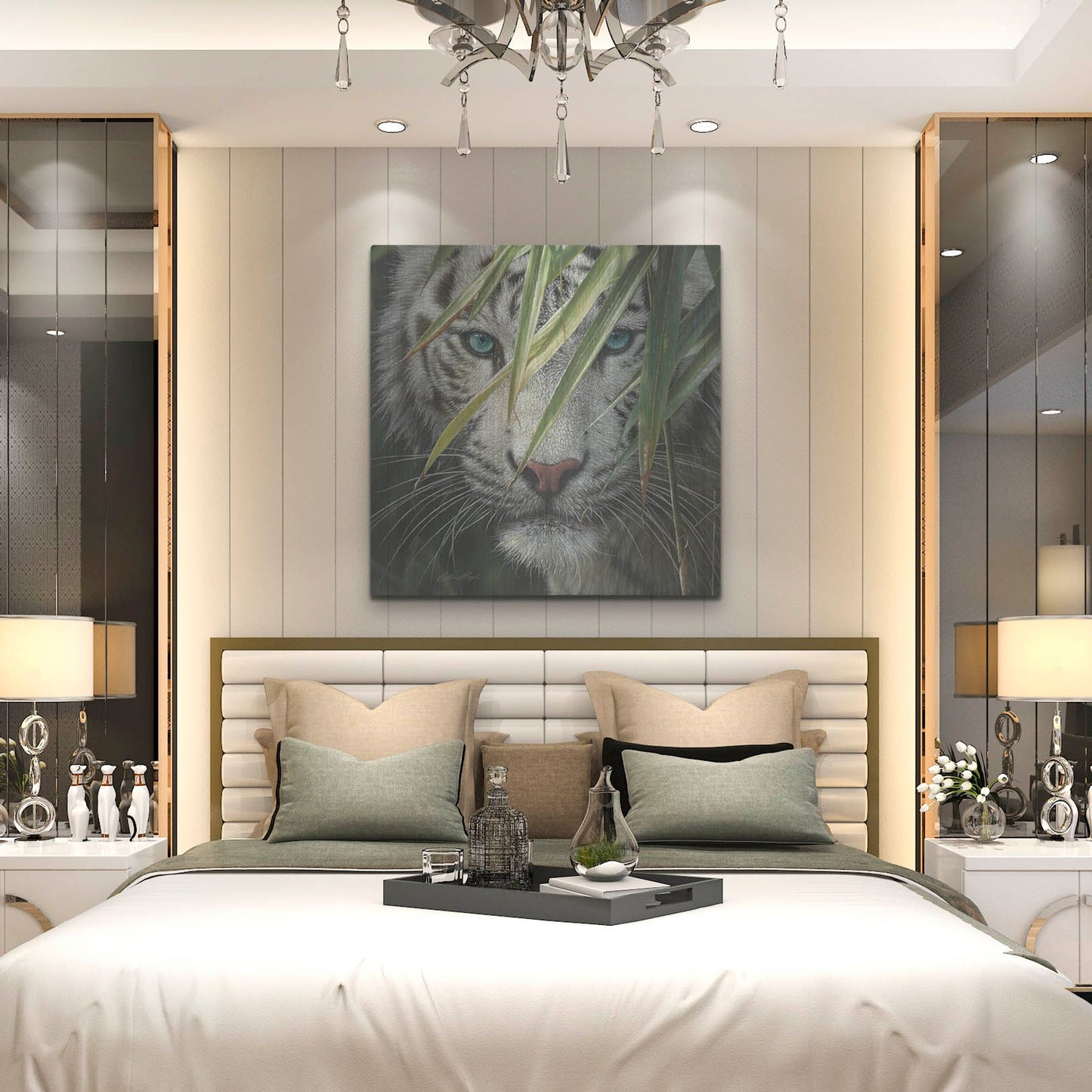 Luxe Metal Art 'Watching and Waiting' by Collin Bogle, Metal Wall Art,36x36