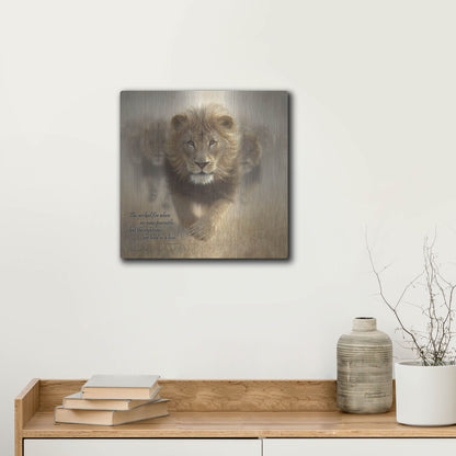Luxe Metal Art 'Wicked Flee' by Collin Bogle, Metal Wall Art,12x12