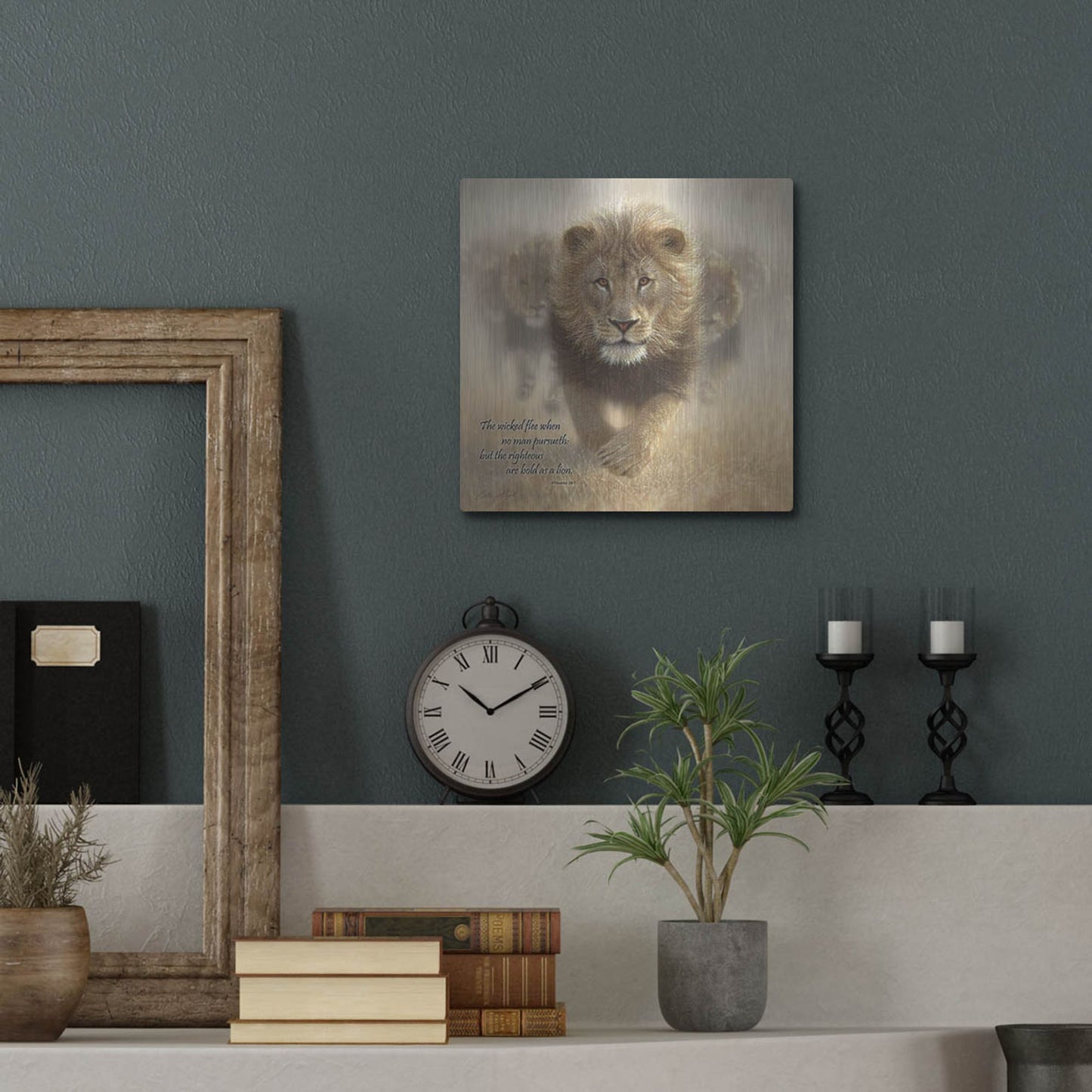 Luxe Metal Art 'Wicked Flee' by Collin Bogle, Metal Wall Art,12x12