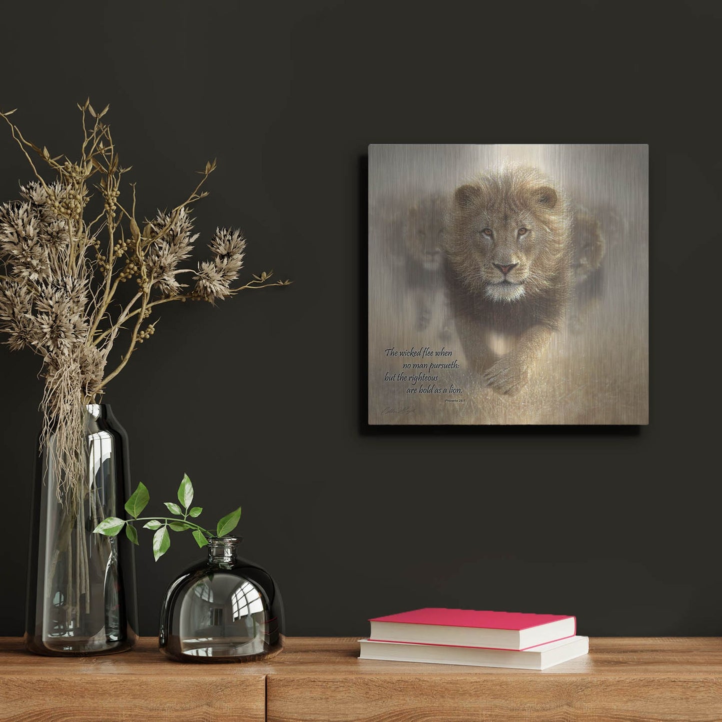 Luxe Metal Art 'Wicked Flee' by Collin Bogle, Metal Wall Art,12x12