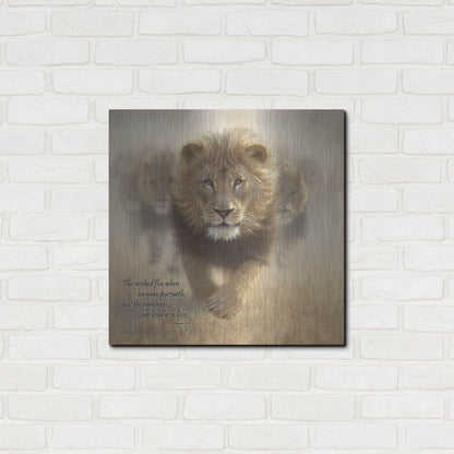 Luxe Metal Art 'Wicked Flee' by Collin Bogle, Metal Wall Art,24x24