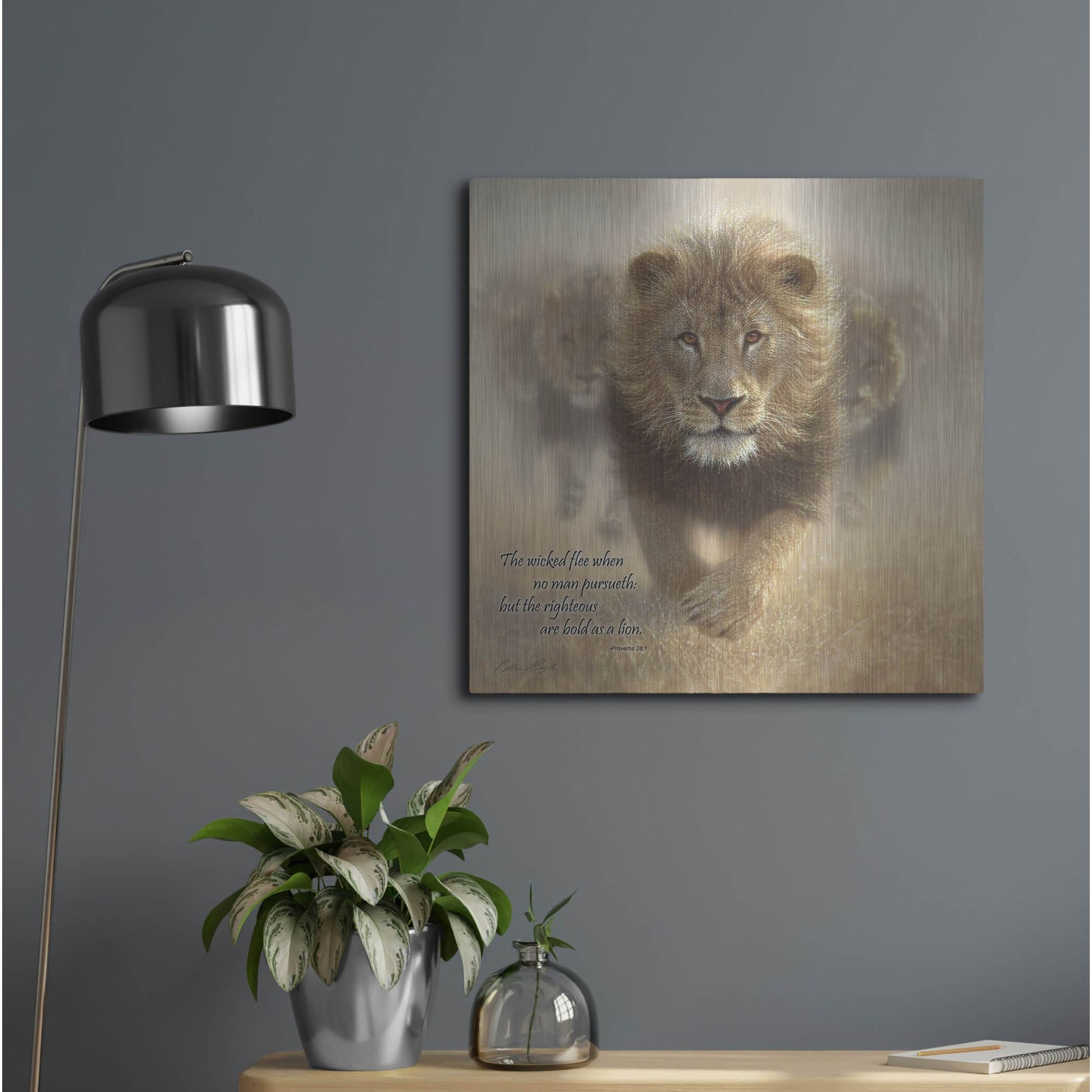Luxe Metal Art 'Wicked Flee' by Collin Bogle, Metal Wall Art,24x24