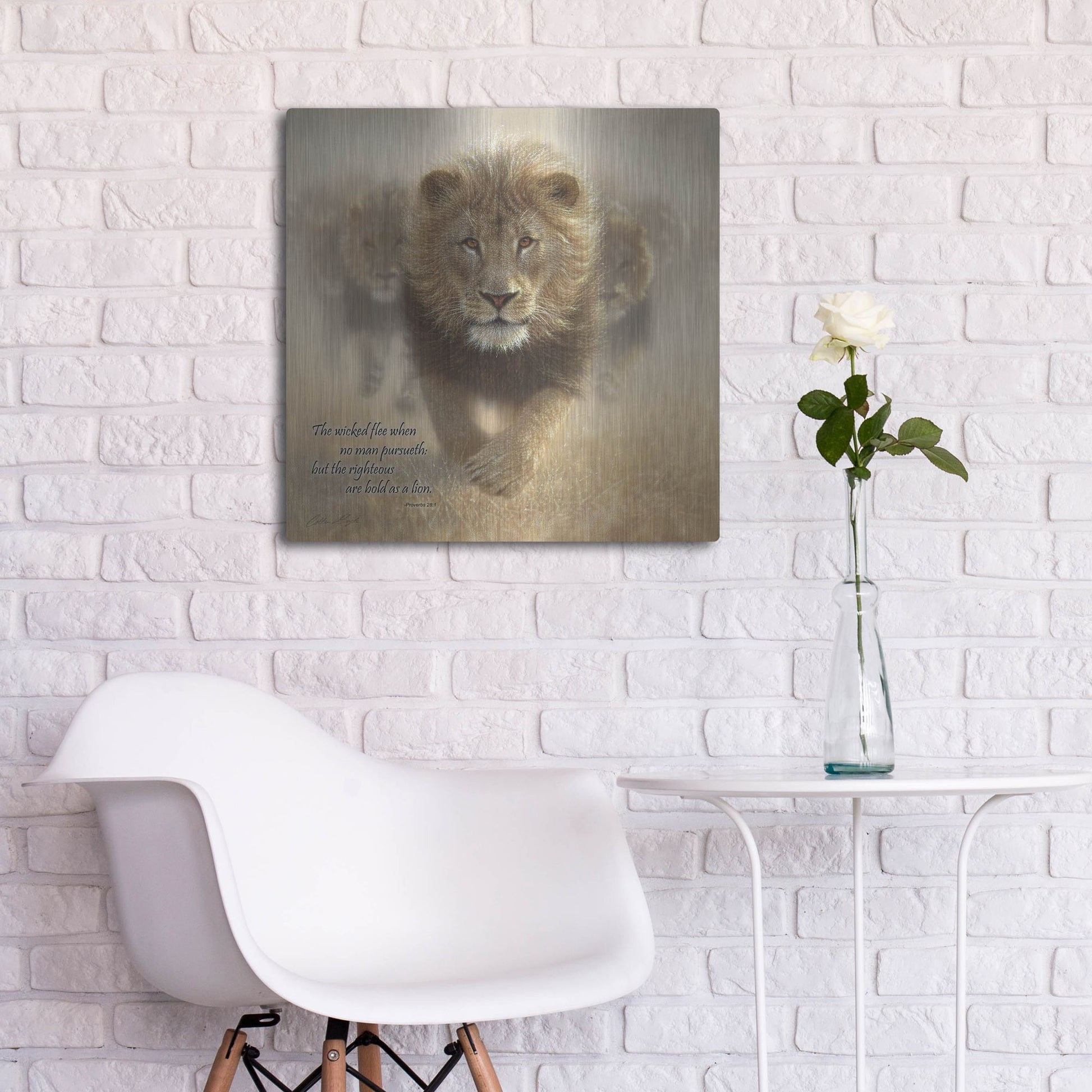 Luxe Metal Art 'Wicked Flee' by Collin Bogle, Metal Wall Art,24x24
